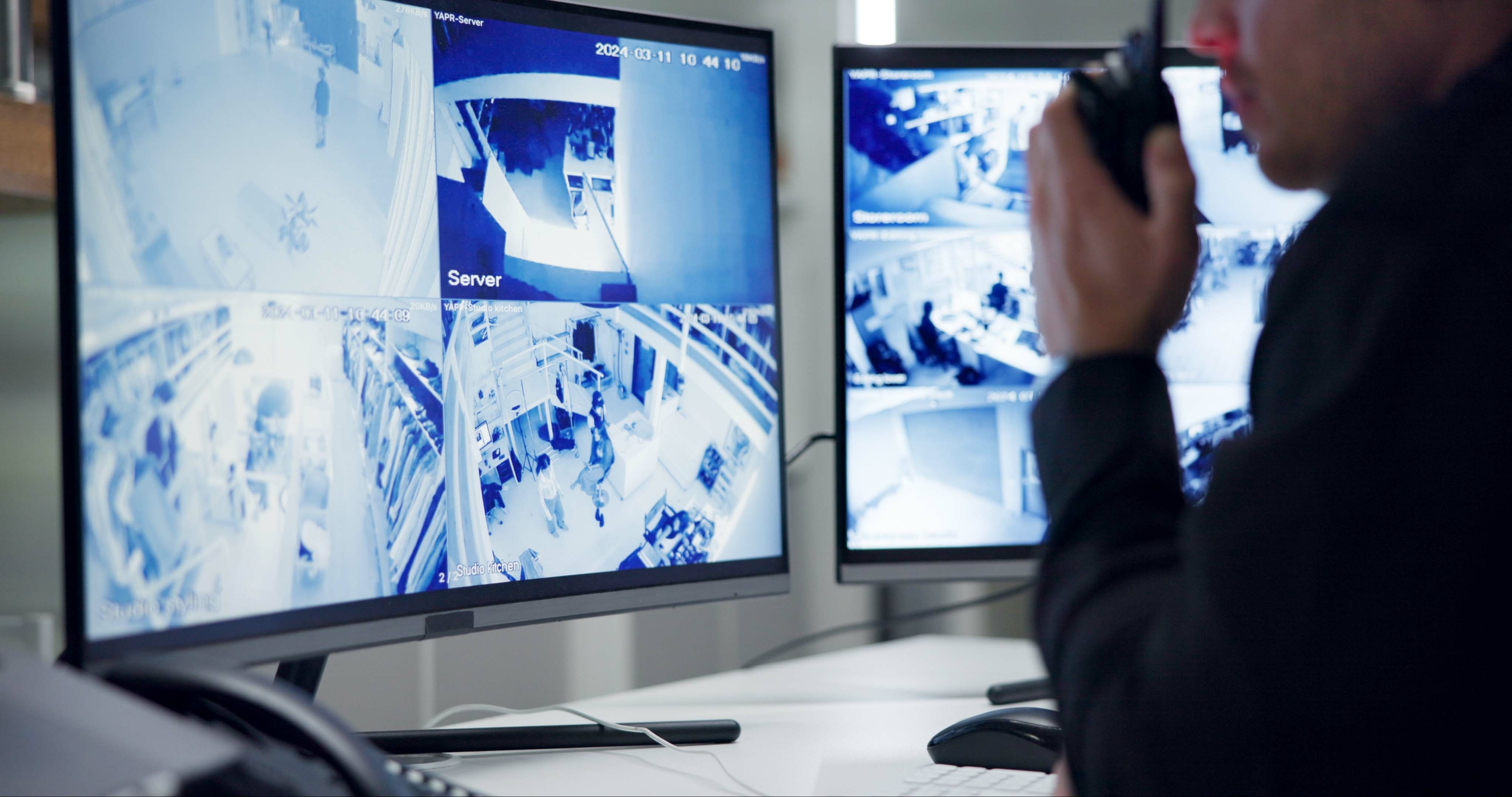 Security guard cctv image